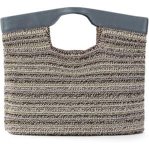 Multicolor Striped The Sak Crochet Fold Over Clutch Medium Handbag (NWT)